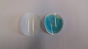 Twee membranen gemaakt uit plastiek afval.